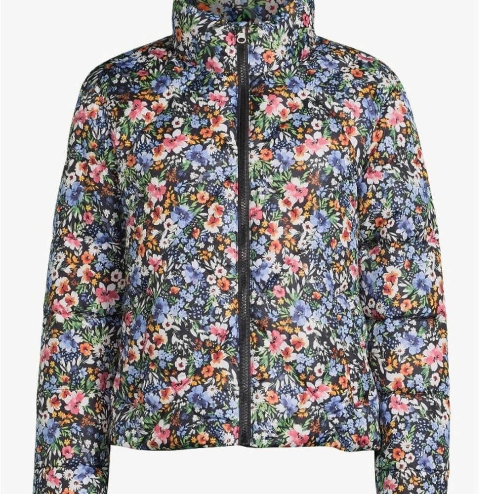 Floral Puffer jacket